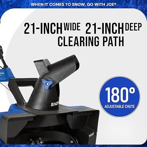 Vista 16 de Snow Joe Soplador de nieve eléctrico con cable de 15 amperios, camino de limpieza de 22 pulgadas con luces LED duales, barrena de acero, canal