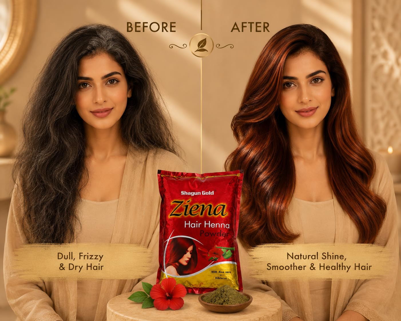 Buy SHAGUNGOLD Red Ziena 100% Natural & Pure Henna Powder with 10