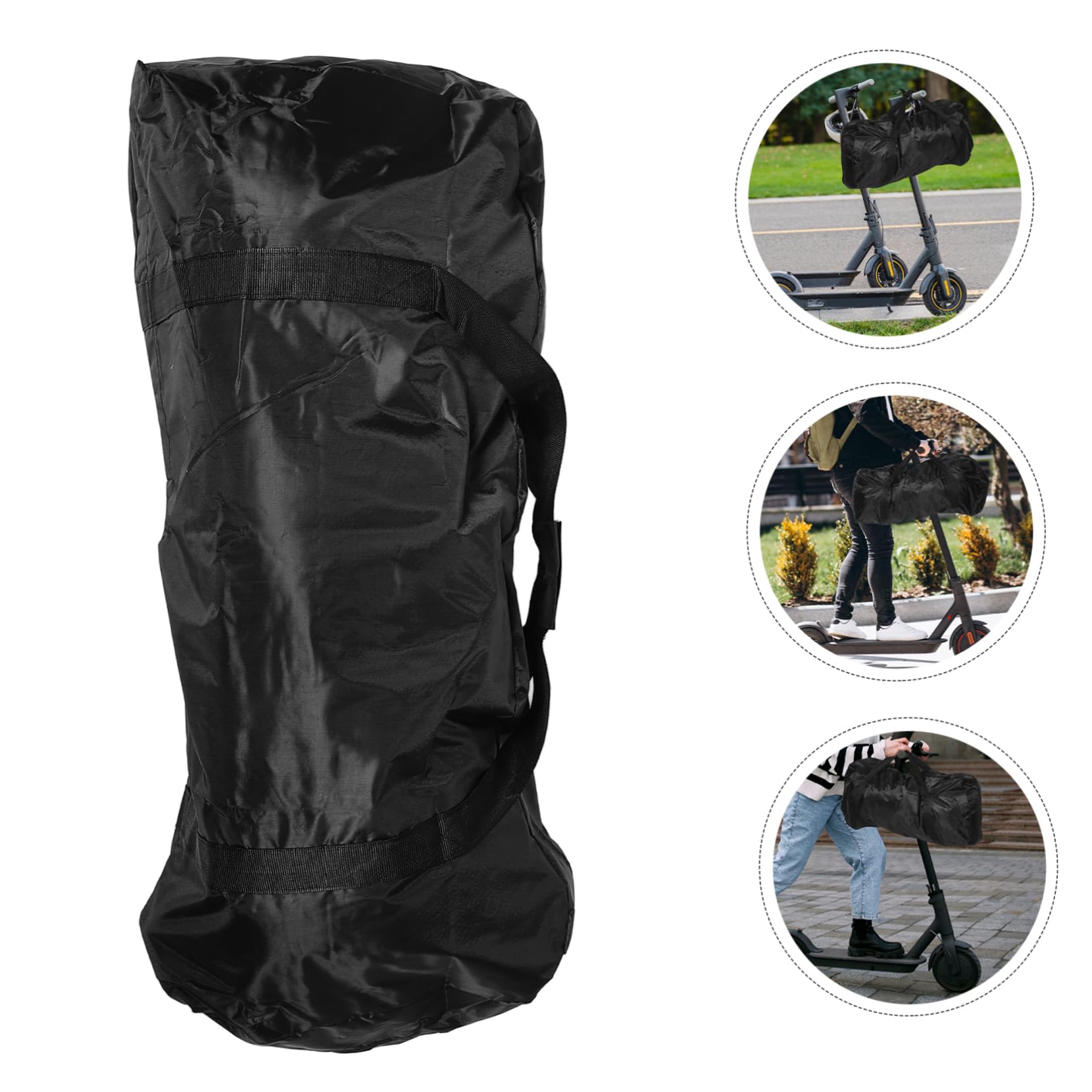 Abaodam Sacoche de Guidon pour Trottinette de Rangement Oxford de Transport Portable pour Accessoires de Trottinette