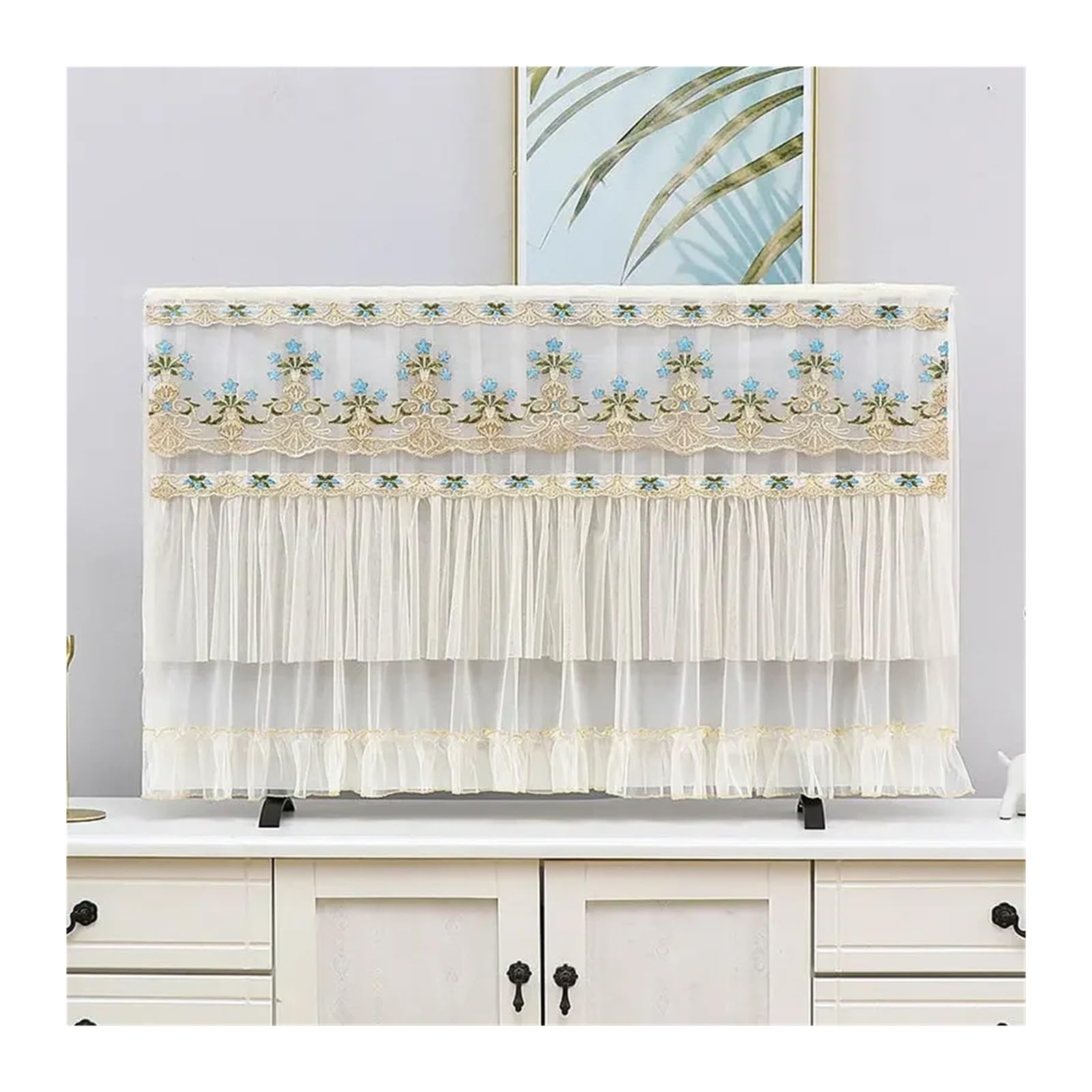 GSJNHY Tv Covers TV Cover 55 Inch Household Wall Mounted Television Curtain Cloth for home(Style 05,124x72cm)