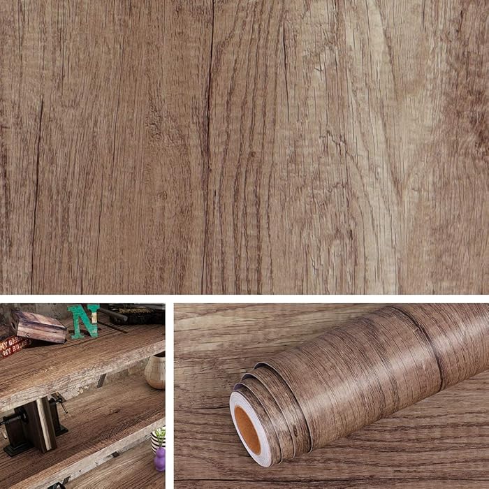 Buy Livelynine Dark Wood Contact Paper Self Adhesive Waterproof Kitchen Contact Paper