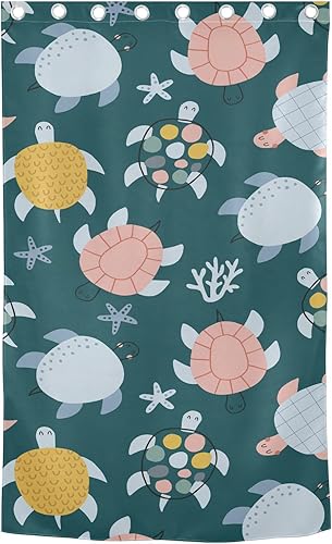 Miniatura 2 de Little Cute Turtles Curtains 84 inches Farmhouse Curtains for Window Treatments Room Darkening Curtains Curtains & Drapes Decor Decoracion para
