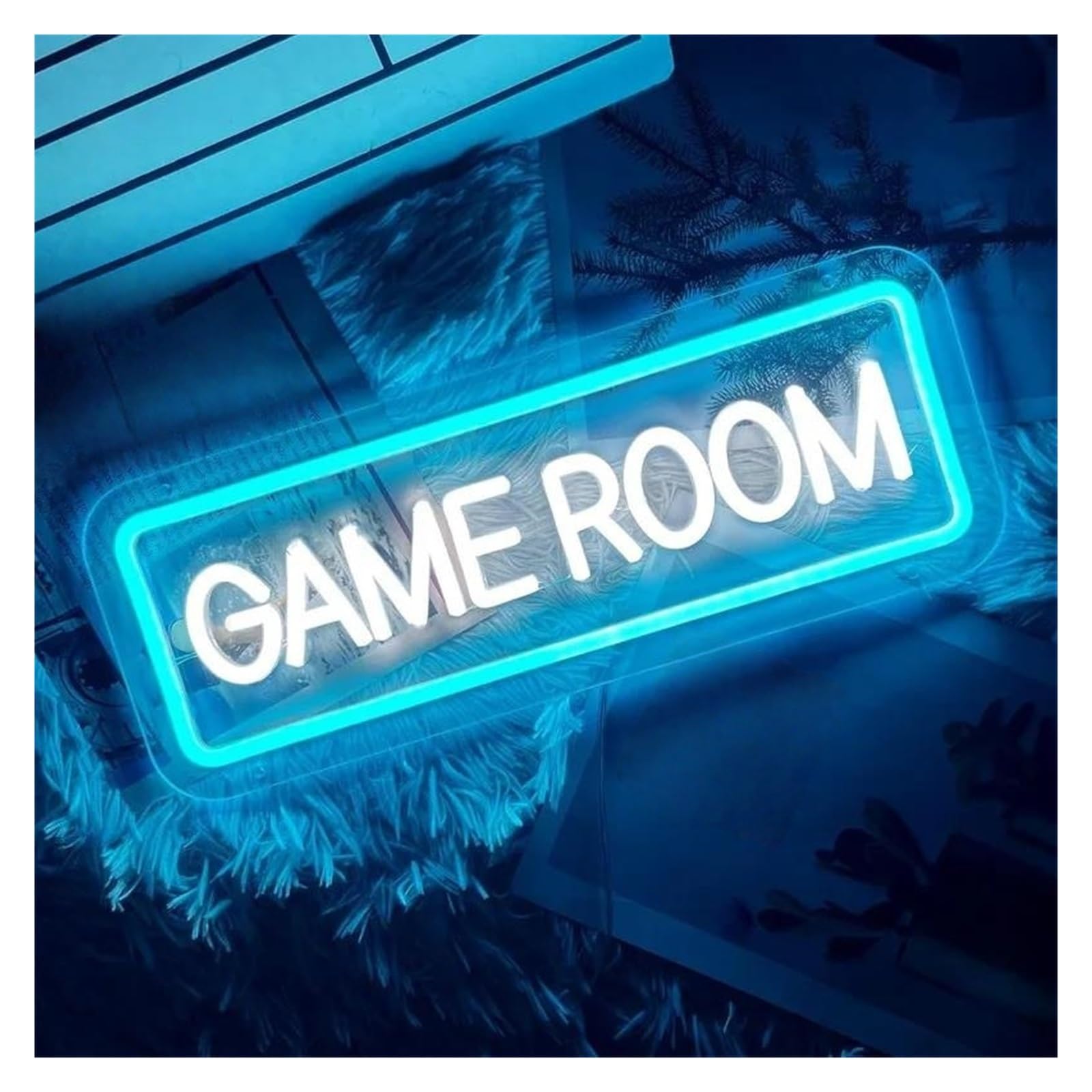 Scritta luminosa Insegna Al Neon Per Sala Giochi, Insegna Al Neon Per Videogiochi, Luce A, Decorazione Da Parete Per Cameretta Dei Bambini, Personalizzata Per Neon 30x11cm(B)