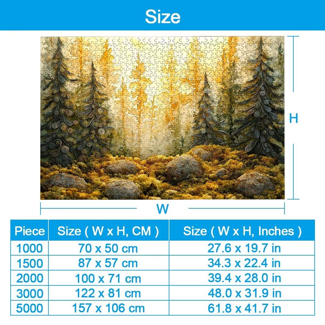 Puzzle 3000 Pièces Adultes, Puzzle 3000 Pieces Forêt, Cadeau Femme -2196