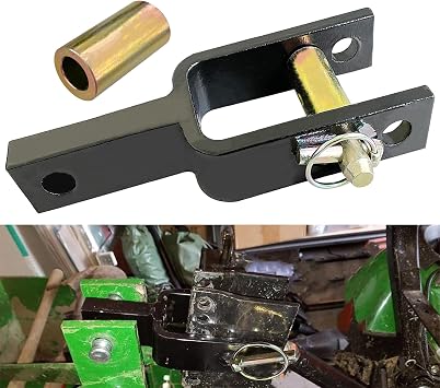 Versatile Quick Hitch Adapter with Adapter Sleeve Heavy Steel Non-Welded integrally Formed Used to Adjust Top Link Bracket Movements Compatible with Category 1 Quick Hitch