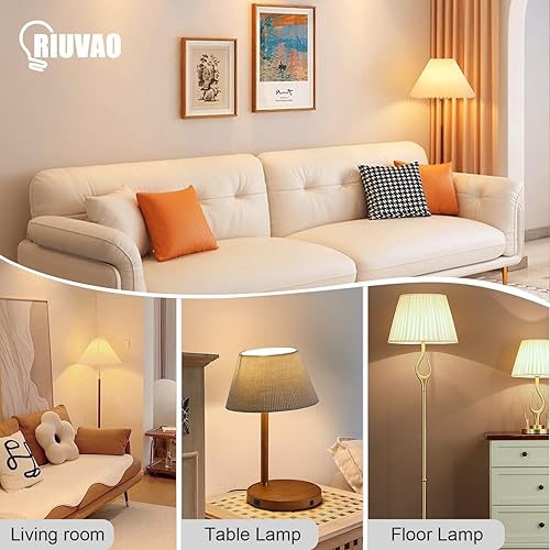 Miniatura 6 de RIUVAO Bombilla LED equivalente a 200 W, 2500 lúmenes, súper brillante, 3000 K, luz blanca diurna, 20 W, bombilla LED E26E27, base media para el