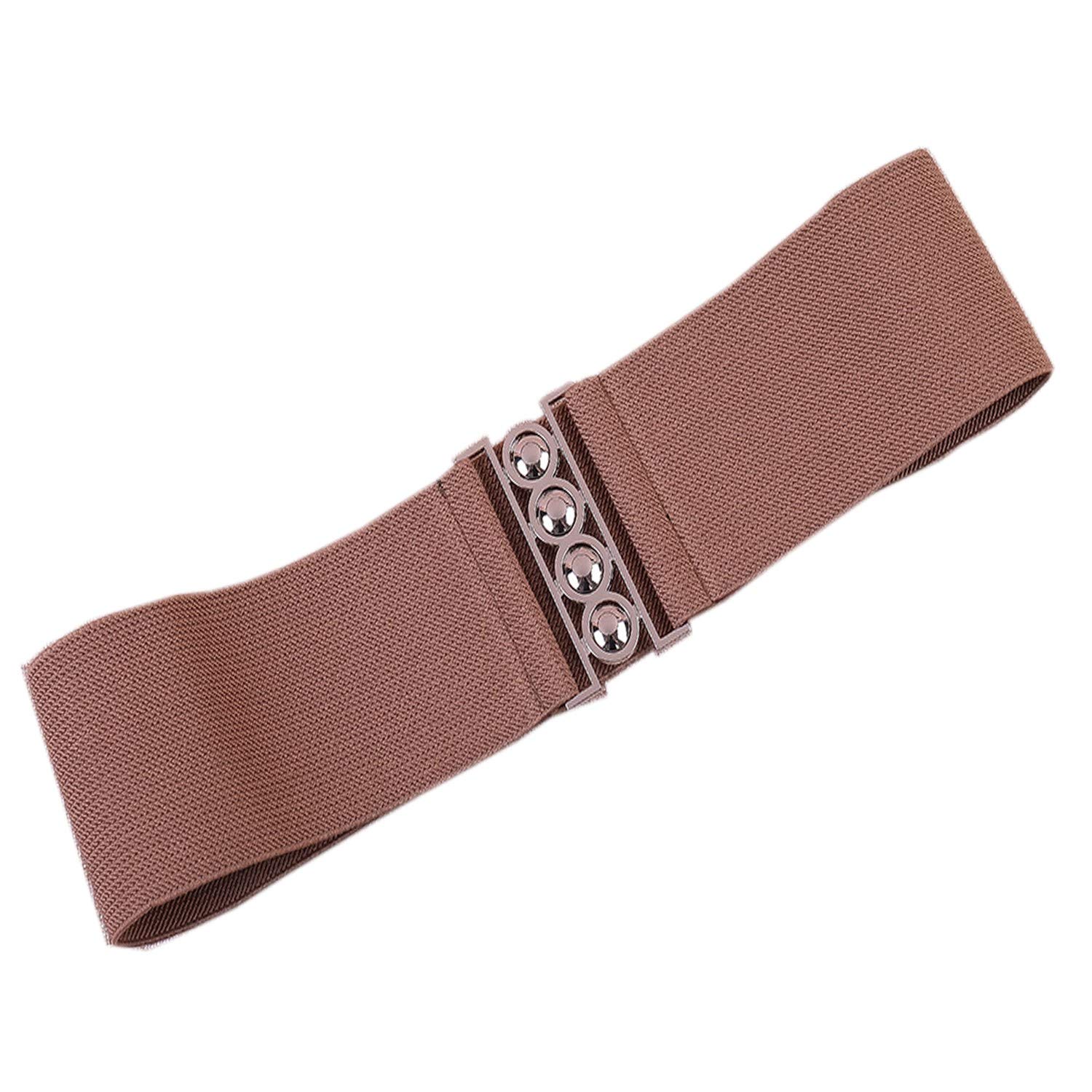romp fashion Womens Brown Strachable Belt For Casual Wear Women Dresses-picture-52