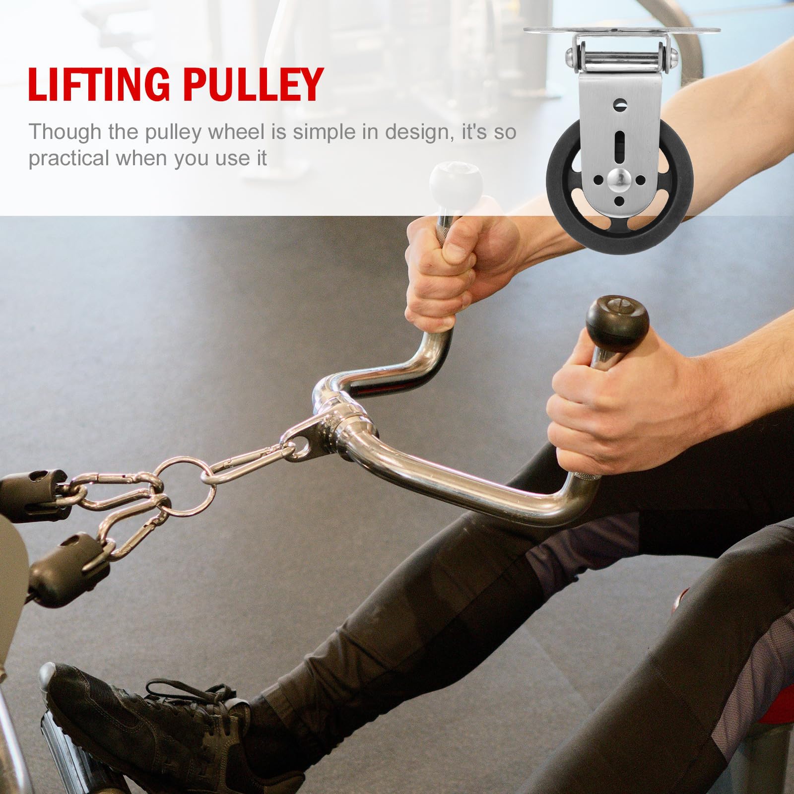 BETOOKY Nylon Seilrolle für Fitnessgeräte mit Aluminiumkern Kugellager Lagerriemenscheibe Ersatzteil für Heim Fitnessstudio Praktisch und Langlebig