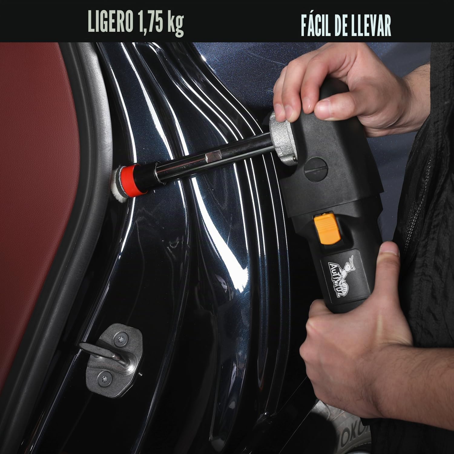 AUTIWOZ Mini máquina pulidora de coche, pequeña máquina pulidora rotativa