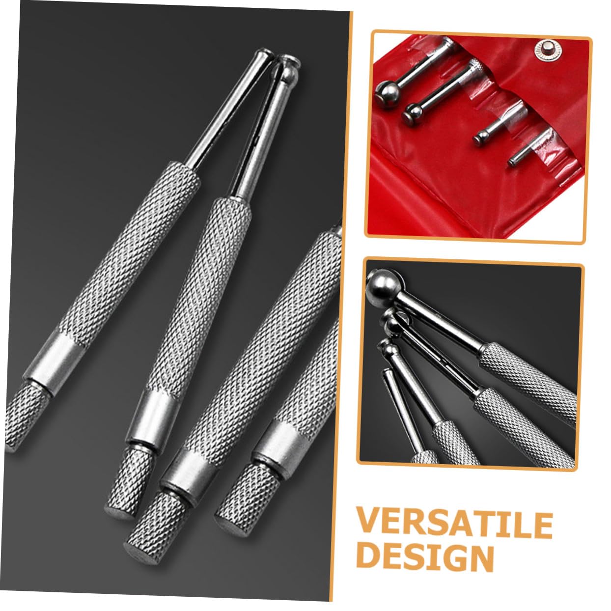 Set di Misuratori Interni Telescopici 4 Pezzi 3-13mm in Acciaio al Carbonio