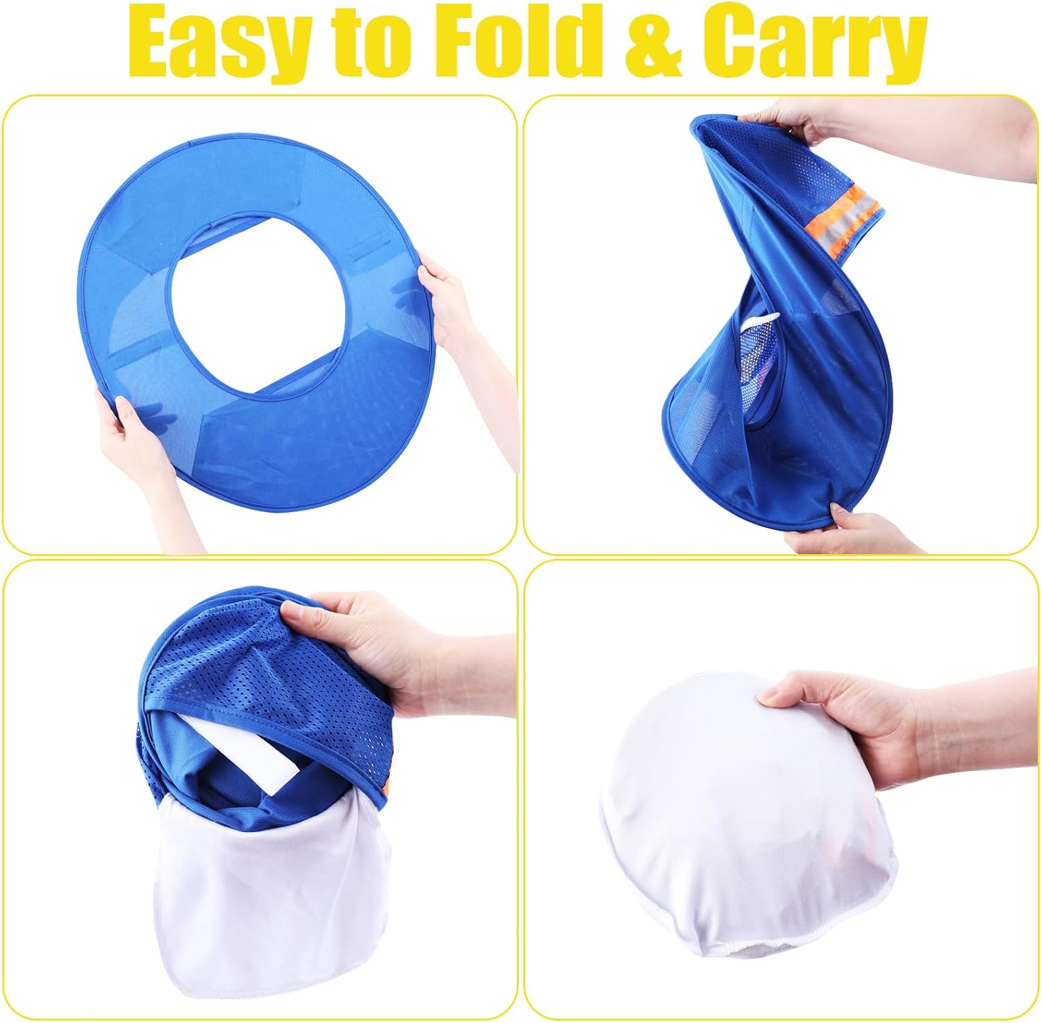 3 PCS Hard Hat Shade Full Brim Hardhat Visor Hardhat Neck Protection Hard Hat Accessories with Polarized Sunglasses Fishing Glasses