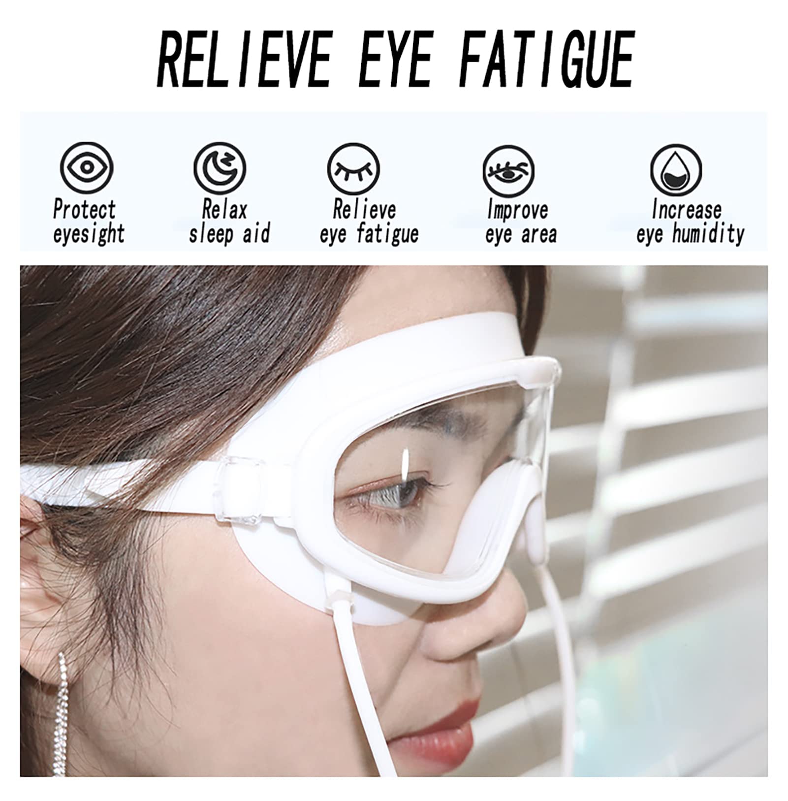 Amazon.co.jp: 水素吸入アイマスクメガネ、目の疲れを和らげ、目の水分