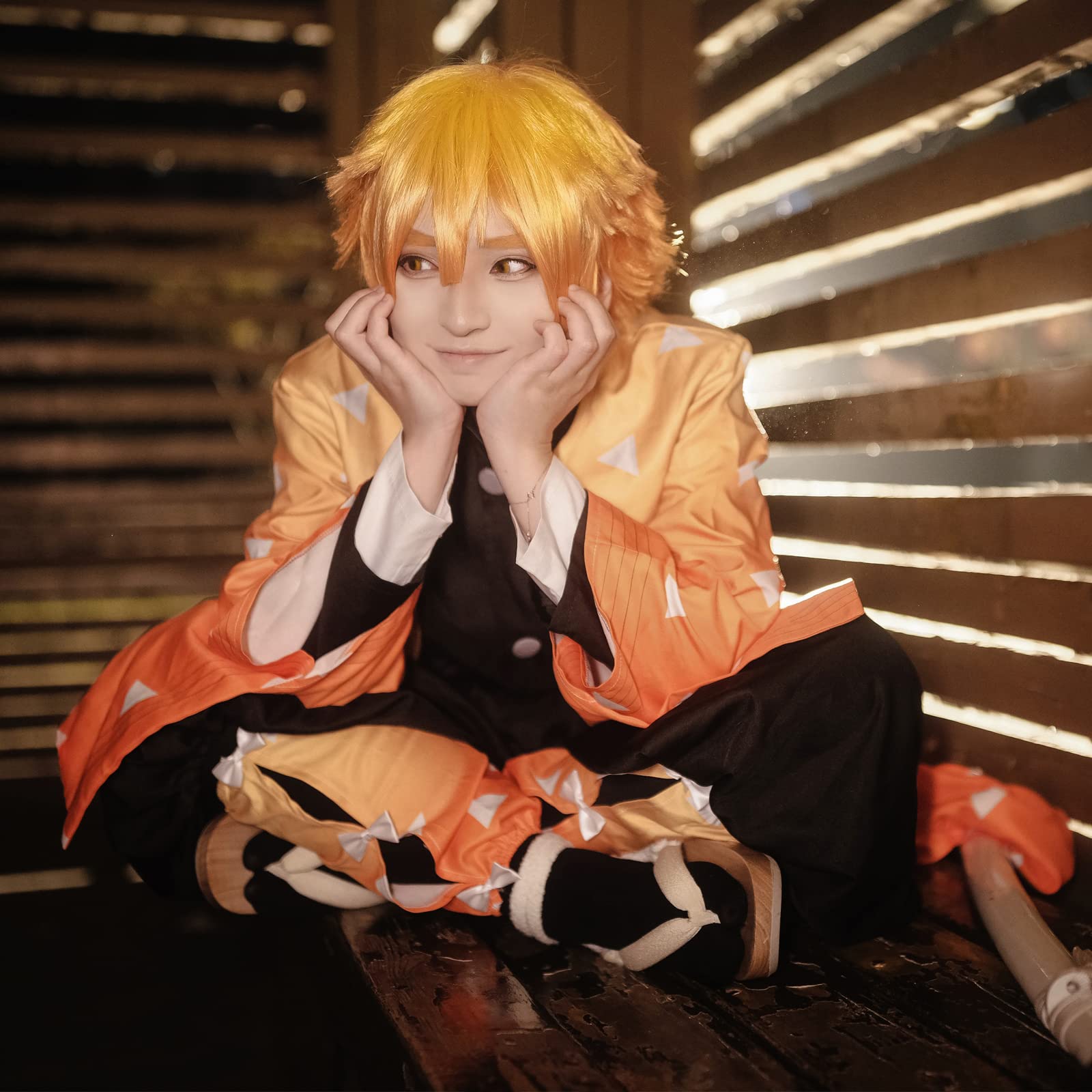 Fiamll Tanjirou Zenitsu Giyuu Costume de cosplay pour kimono japonais demon cosplay tenue d'Halloween