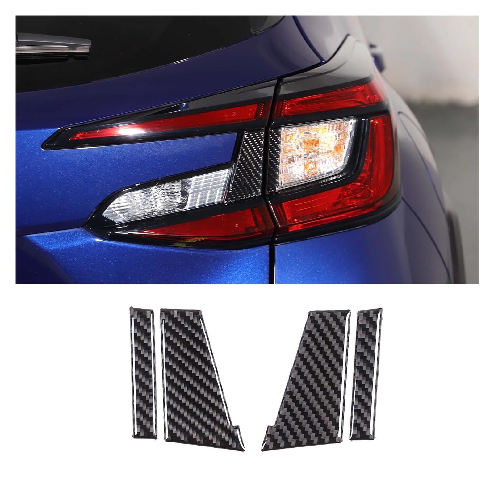 Interior Mouldings for Subaru for Crosstrek 2024 Black Carbon Fibre Car Interior Decoration Trim Frame Stickers Car Accessories Car Accessory(J-a)