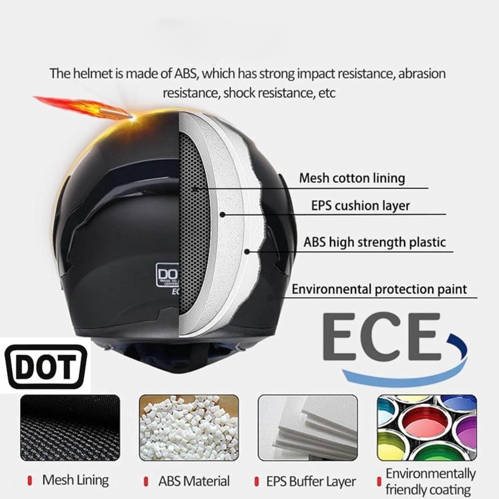 Kask motocyklowy Bluetooth, zatwierdzony przez DOT/ECE, kask motocyklowy typu flip up, modułowy kask z podwójnym wizjerem, słuchawki do automatycznej odpowiedzi D, M = 57~58 cm