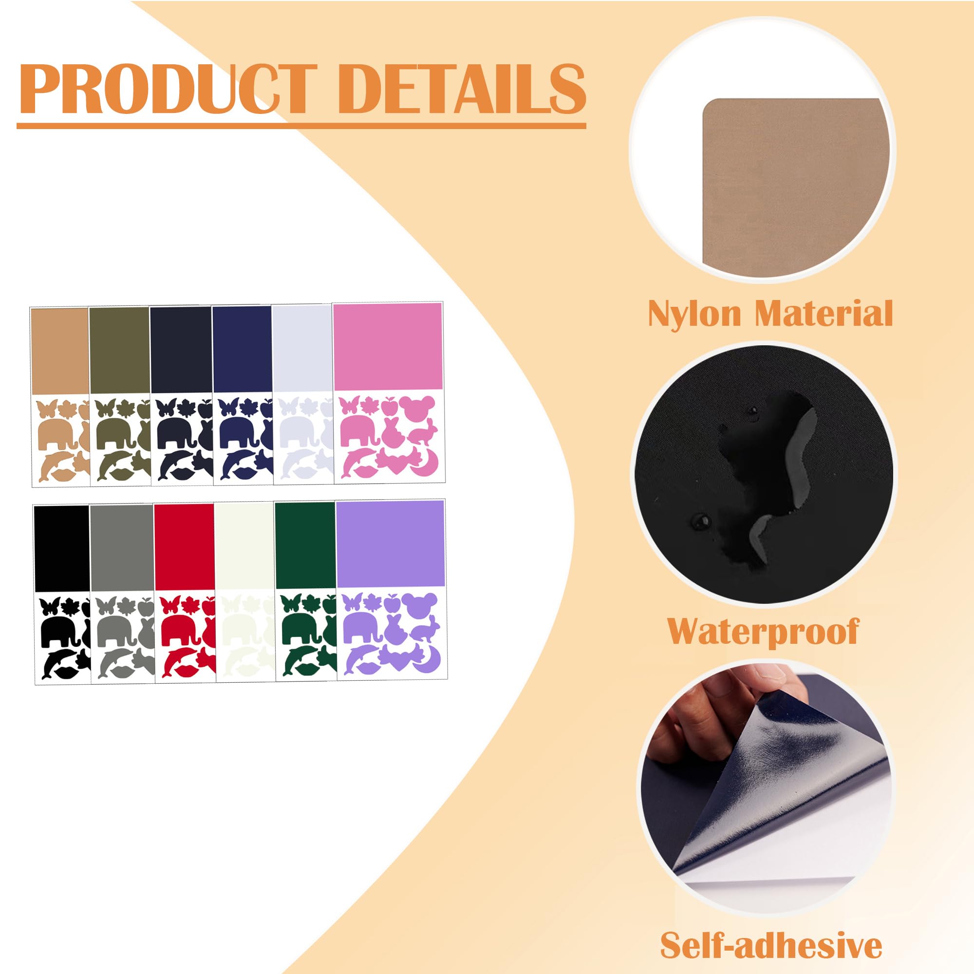 Kit De 8 Patchs Réparation Imperméables Autocollants - 20x15cm Pour Tentes, Doudounes, Sacs De Couchage Et Vêtements