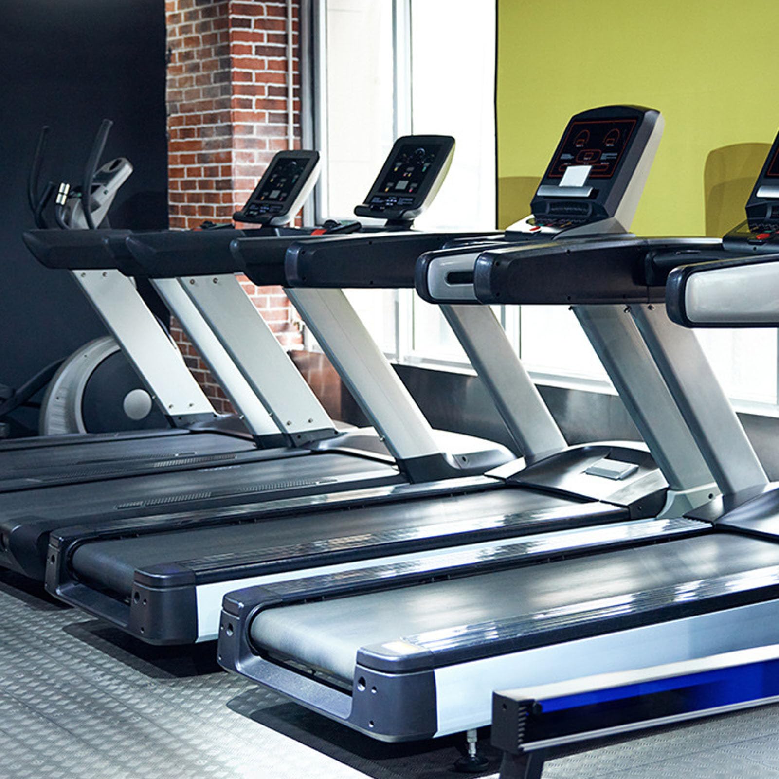 Tapete para cinta de correr a prueba de golpes de PVC, tapete de fitness de 4 mm de grosor, antideslizante, para estabilidad, protección del suelo, 90 x 200 cm