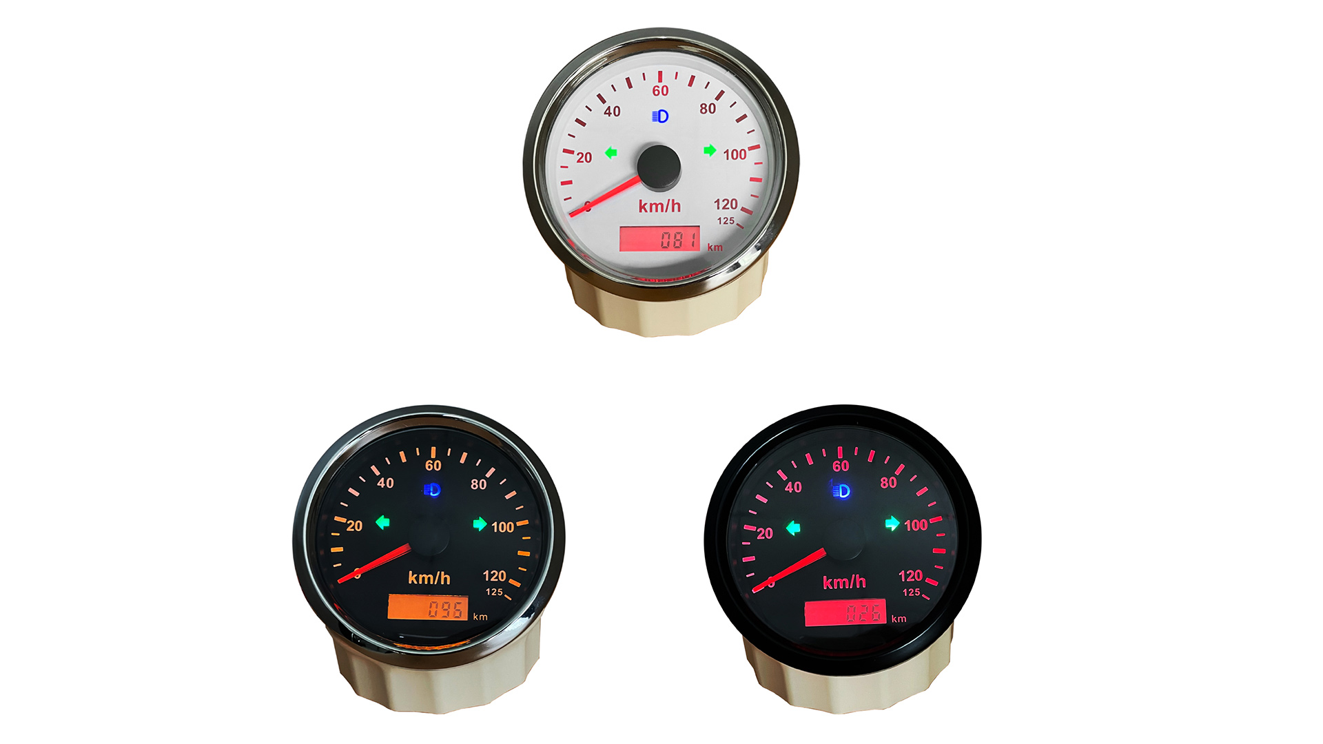 Tachimetro GPS ELING, Velocità Fino A 120 Km/h, Display 85 Mm Retroilluminato, 12V/24V, Per Auto, Moto, Barca