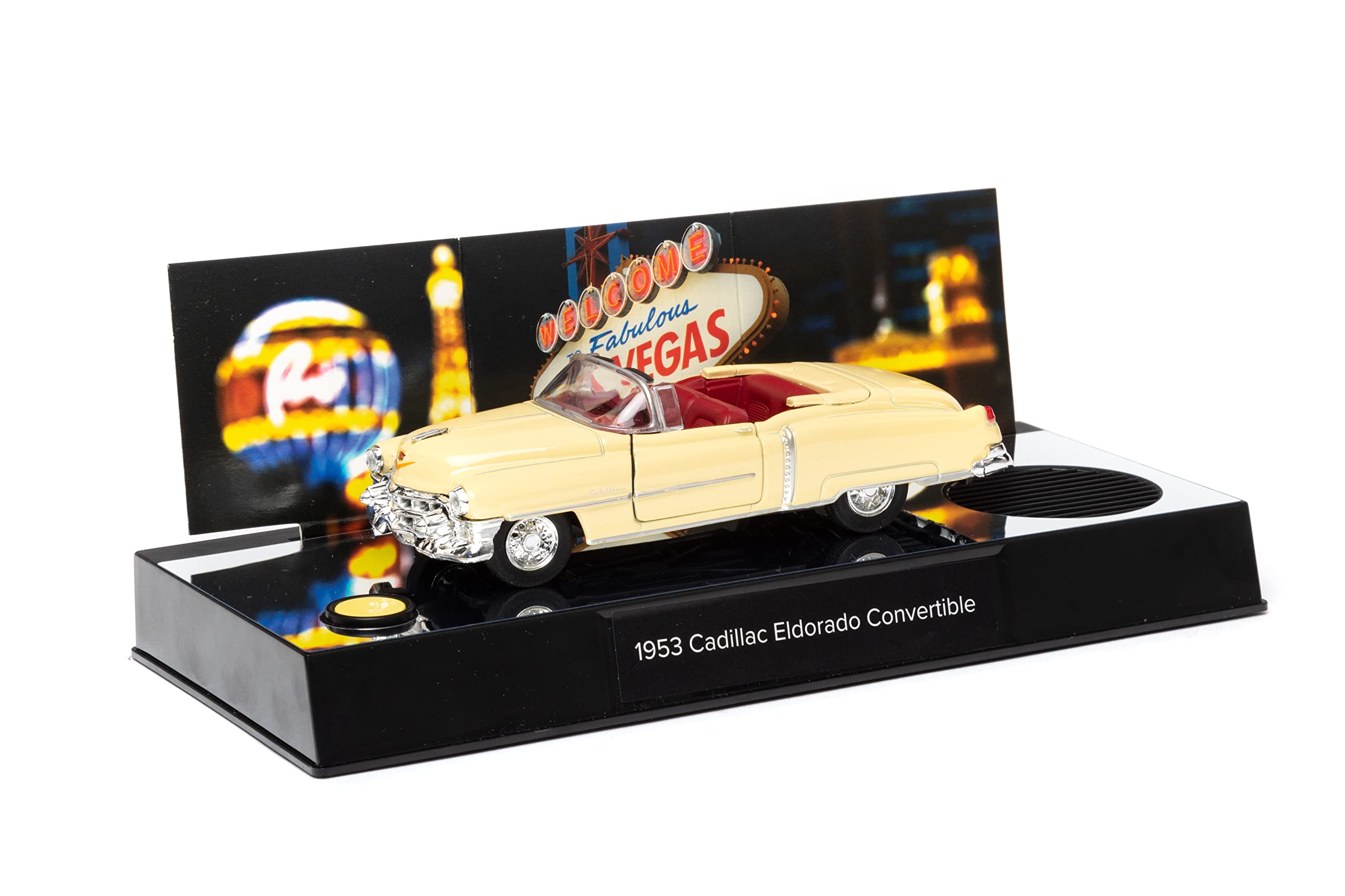 FRANZIS 55120 - Elvis Presley Adventskalender, Cadillac Eldorado Metallmodell im Maßstab 1:37, inkl. Soundmodul und 52-seitigem Begleitbuch