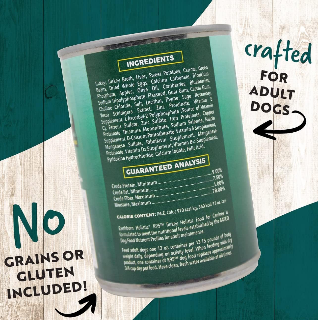 SPORTMiX Midwestern EARTHBORN Dog Food [K95 Turkey] [13 oz] (12 cans)