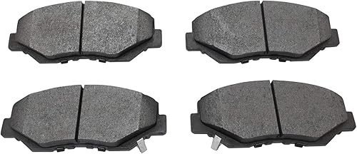 Miniatura 6 de TRQ Kit de pastillas de freno delanteras y rotores Kit de productos químicos de freno Pastillas de freno Rotor de freno semi-metálico compatible con