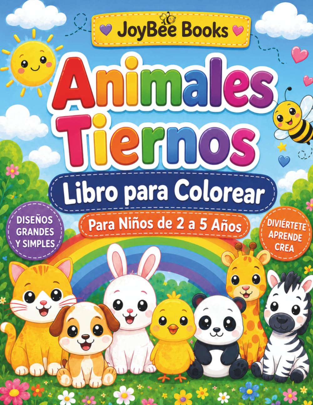 Animales Tiernos: Libro para Colorear (JoyBee – Pequeños Exploradores)