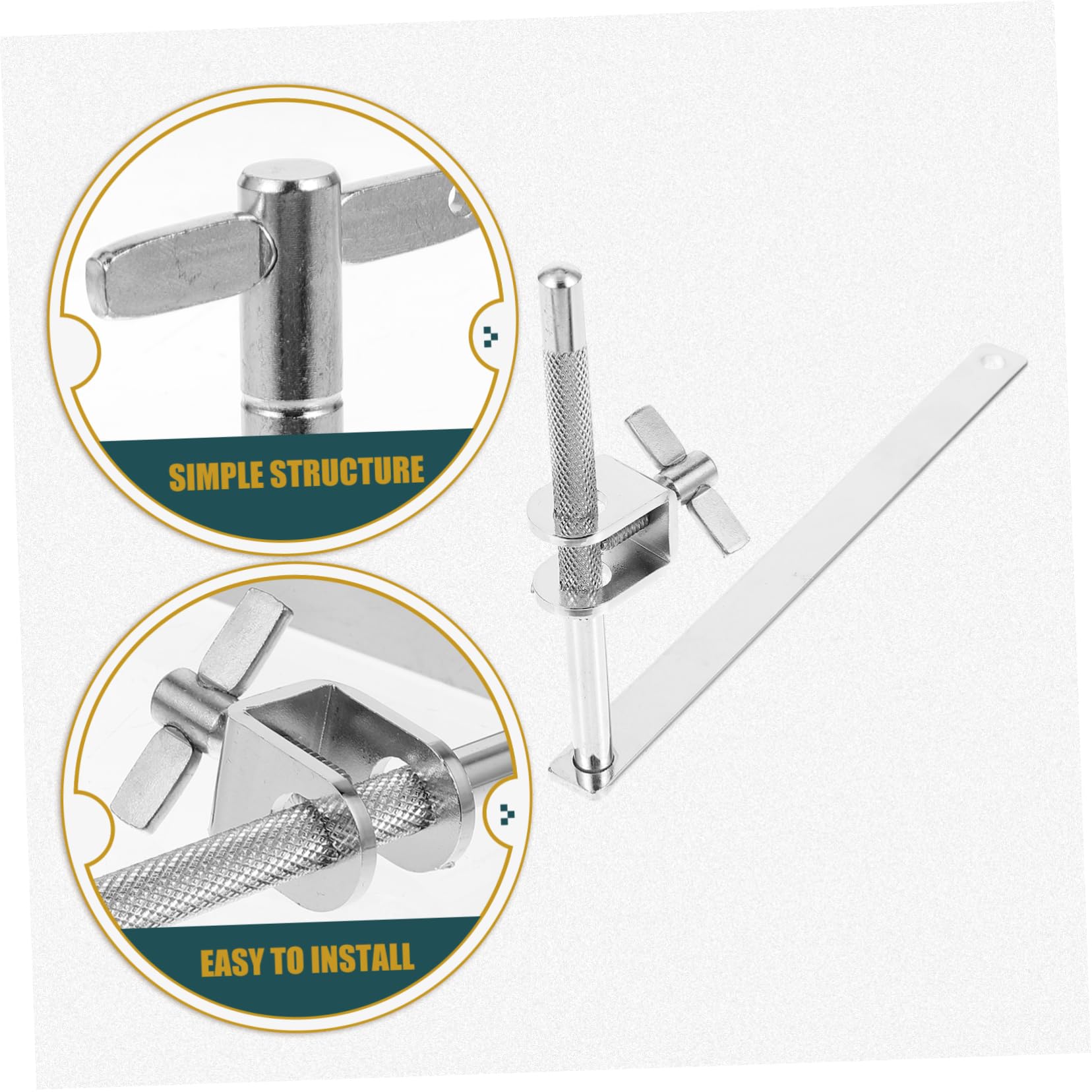 BESTonZON Drum Lug Replacement Parts Snare Drum Extension Clip Cowbell Holder Mounting Clamp Music Instrument Accessory