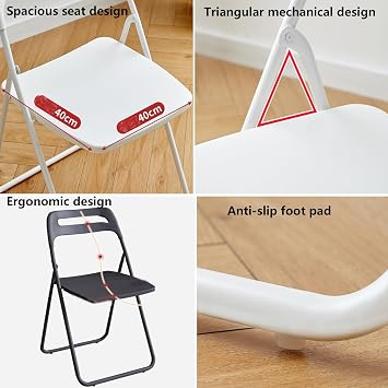 Bulk Colorful Folding Chair, Lightweight Visitor Conference Temporary Seat