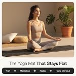 Modyst No Tapis de yoga pliant, TPE Tapis de yoga pliant, Tapis d'exercice pliable pour le yoga, Pilates, séances d'entraînement au sol, Design compact, Voyage amical, Idéal pour la maison & Gymnase