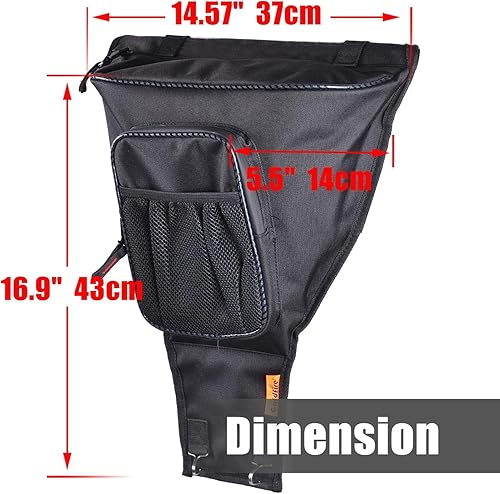Vista 25 de Goldfire RZR XP Accesorios, bolsa de engranajes UTV 1680D, paquete de cabina, bolsa de herramientas de almacenamiento entre el asiento, bolsa
