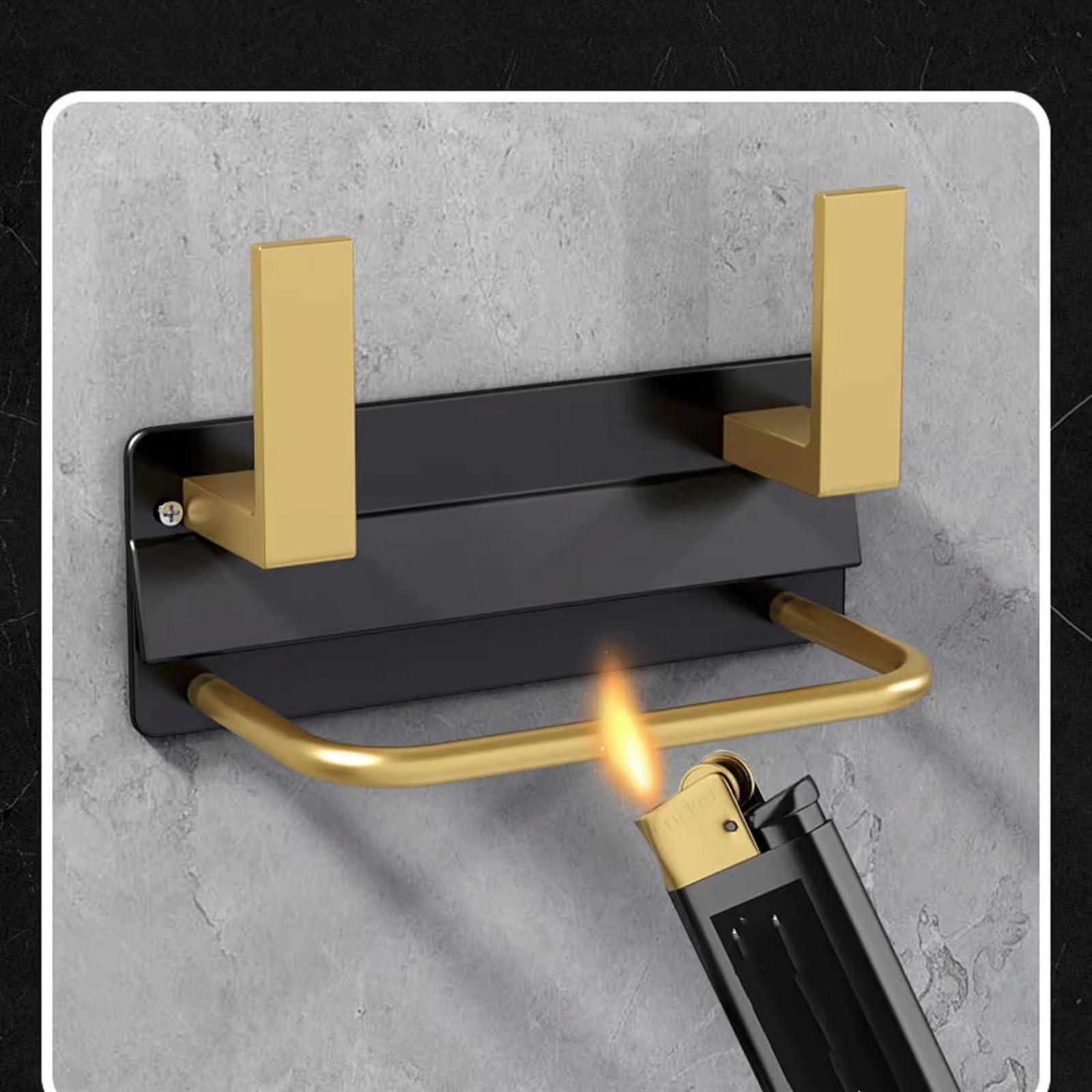Deckelrahmen Topfdeckelregal, wandmontierte Küchenregale, Heim-Schneidebretter, Gemüsebretter, bietet eine große Anzahl von Abtropfregalen Schneidebretthalter(Gold)