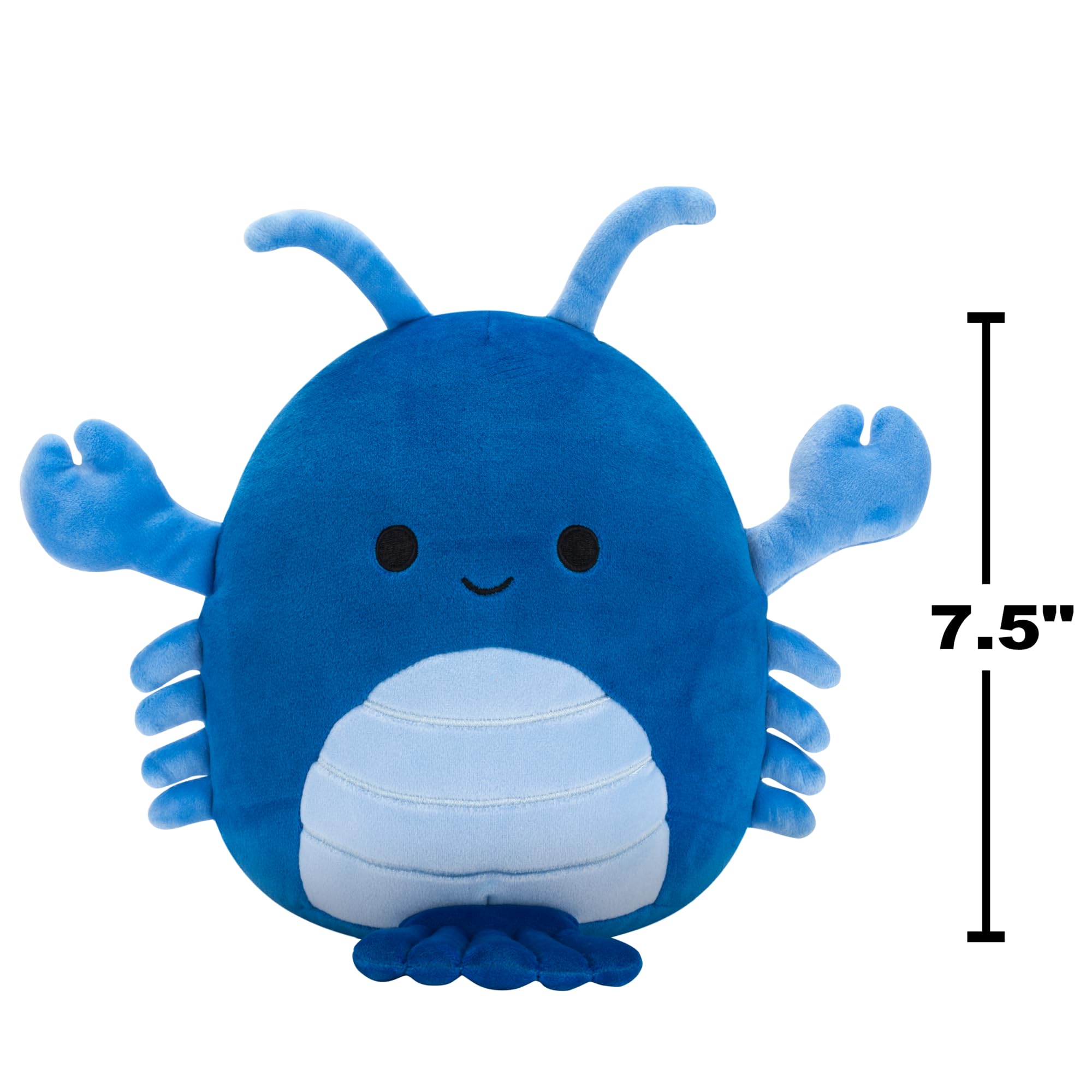 Squishmallows Original 7.5-Inch Lobert the Blue Lobster, Multicolor, 7.5 inches - Image 3