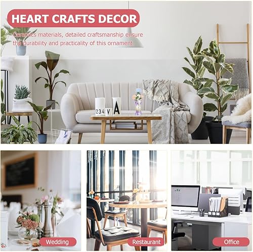 Miniatura 5 de Abaodam Decoración del hogar, decoración del hogar, oficina, estatua de corazón rojo, decoración de estatua de corazón, regalos de boda, regalo de