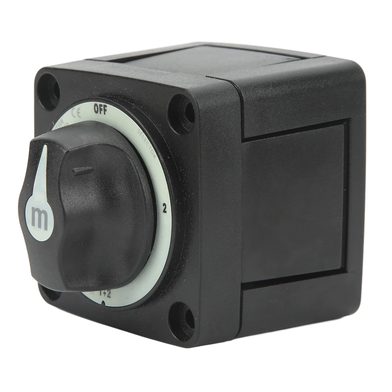 Acouto Marine-Batteriewahlschalter, 4-Positionen-Trennschalter, Stromkreis aus Für Boot RV 32 Bass, Bootswahlbatterie F SwitchBoot-Batterieschalter