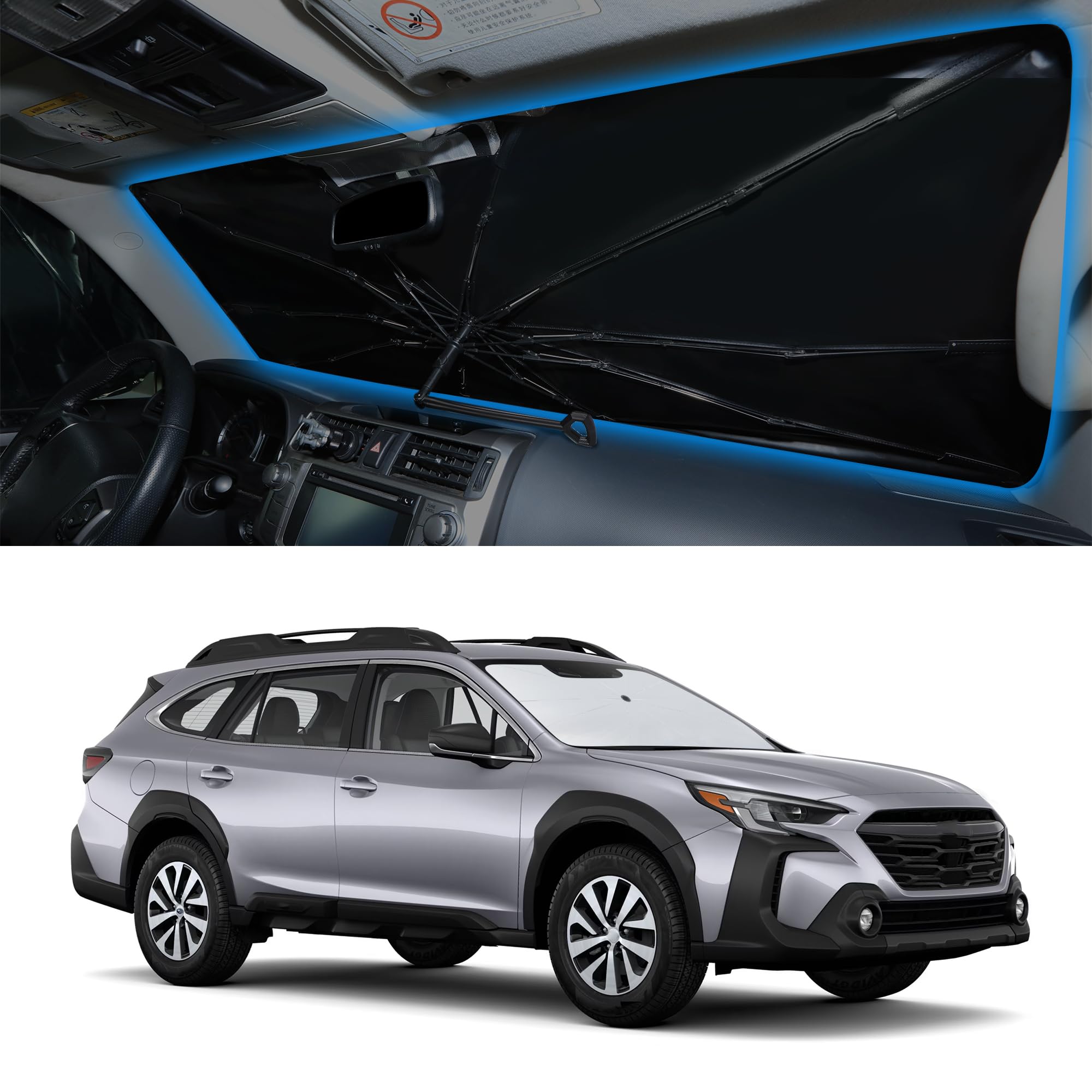 Windshield Sun Shade Umbrella for 2020-2025 Su -baru Outback SUV