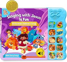 GO GO Christian Children's Music: Bible Story Songs for Toddlers 1-5, 8 Interactive Sound Books with Adjustable Volume