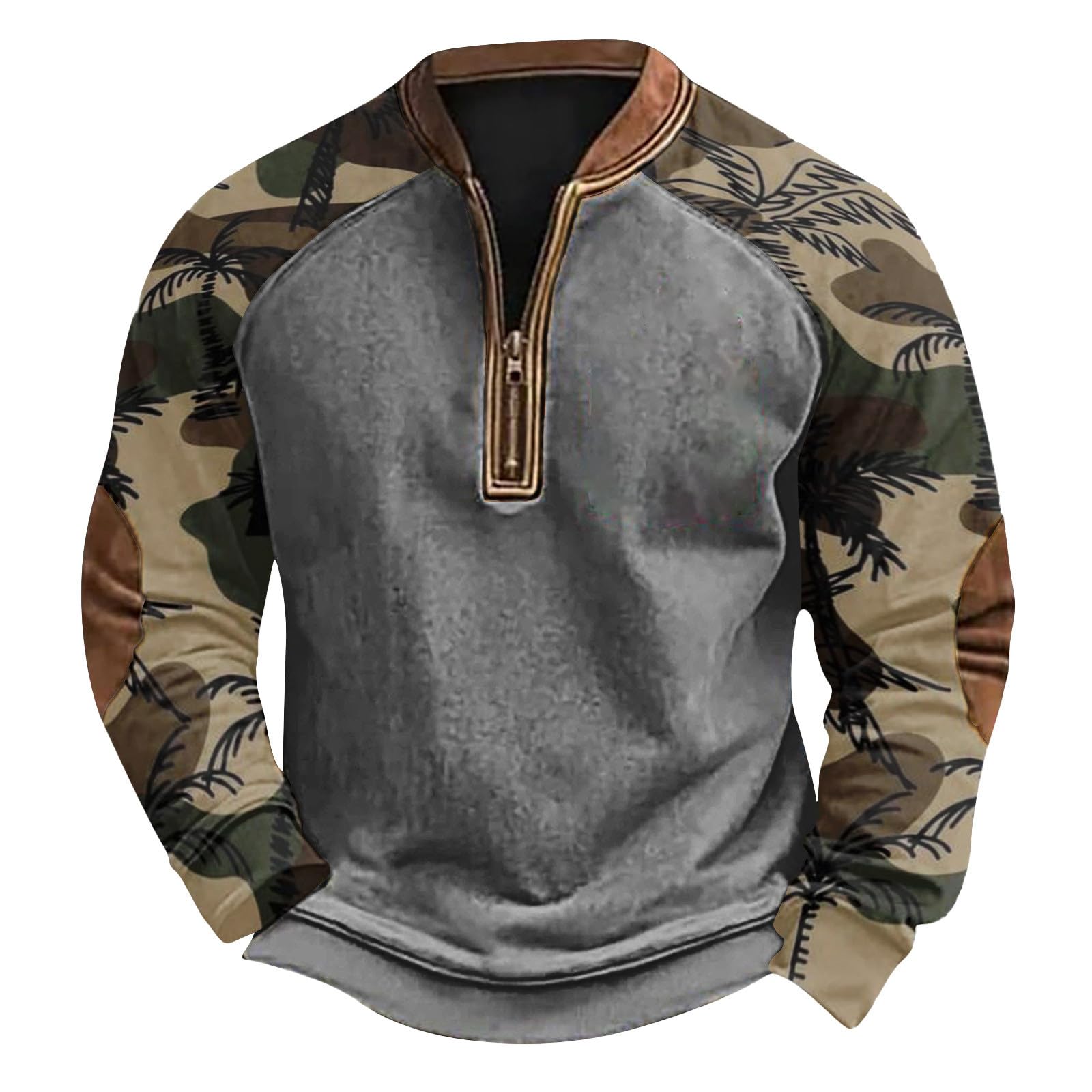 Pull over homme col arrondi oversize résistant pour silhouettes fortes