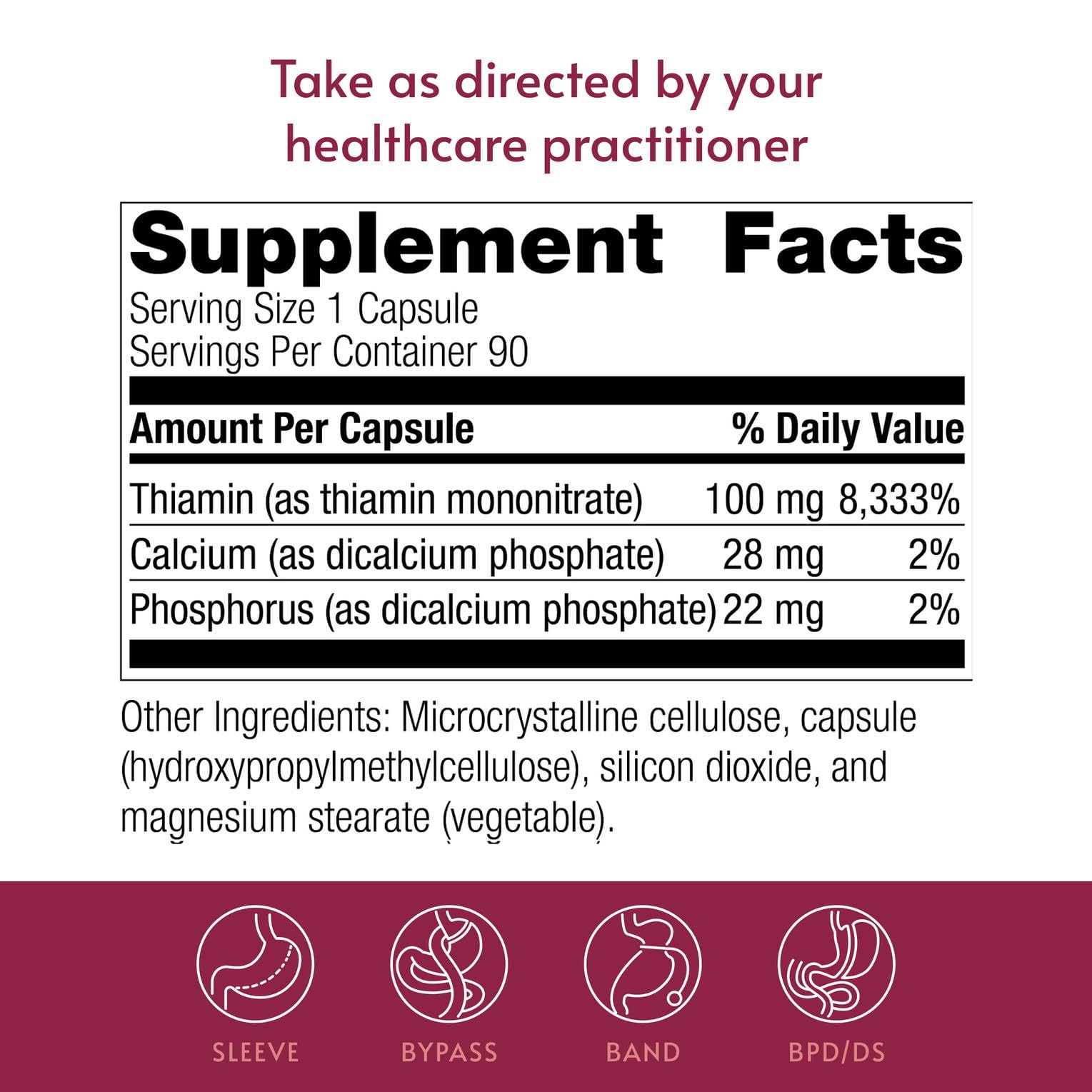 Bariatric Advantage Vitamin B1 Thiamin, 90 Count — Amazon image 4