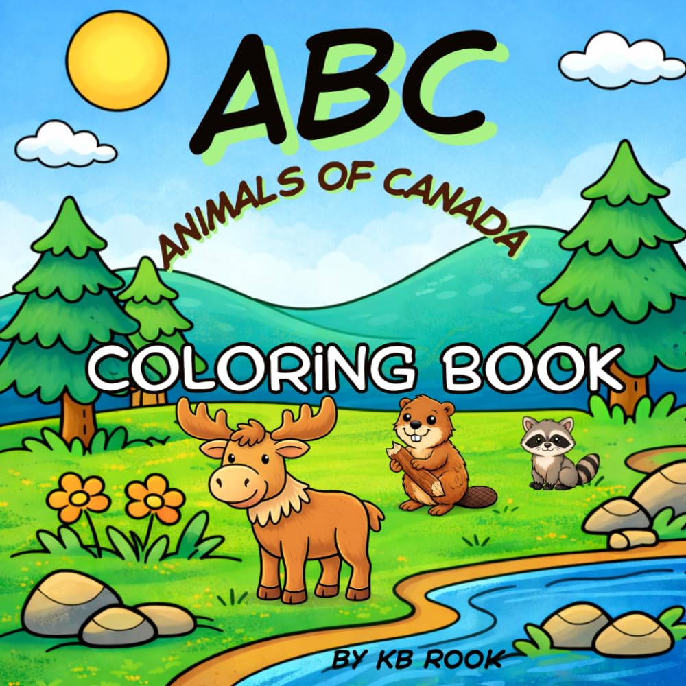 ABC's Animals of Canada Coloring Book: Learn the ABC's while coloring animals that live in Canada.
