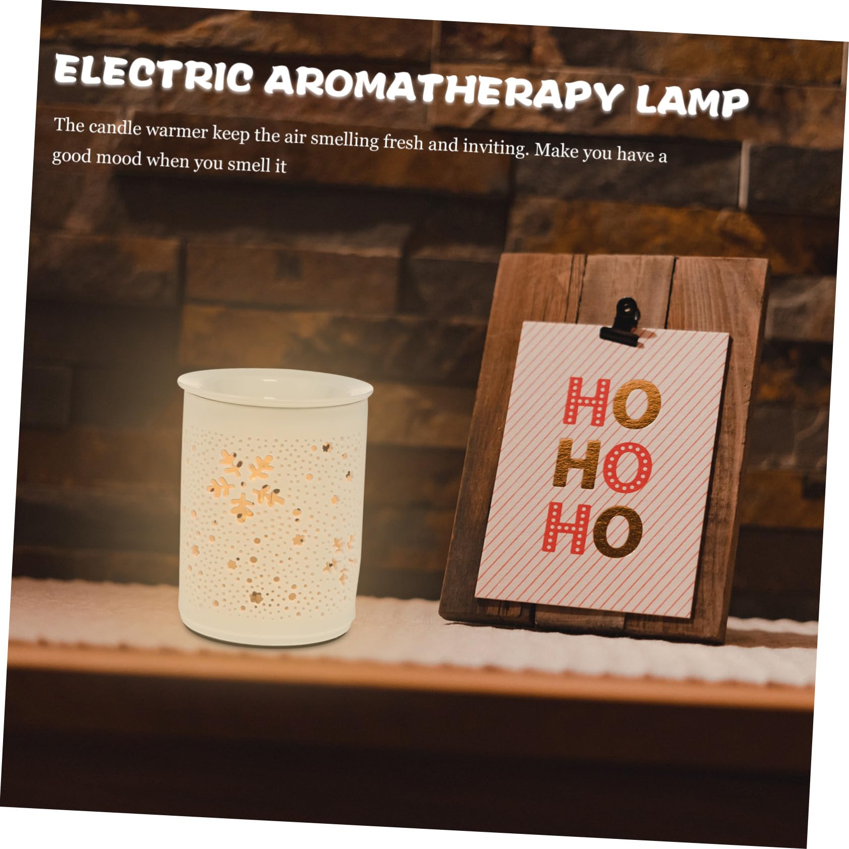 Elektrische Duftlampe aus Keramik mit Runder Form und 25 W Leistung Aromatherapie Brenner für Zuhause zum Entspannen und Dekorieren in Schlaf und Arbeitsräumen
