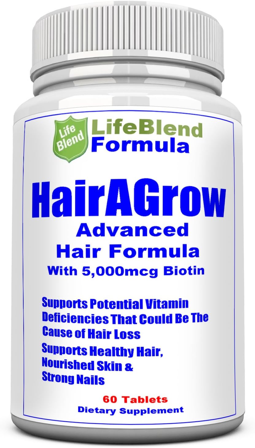 Advanced Hair Growth Formula for Longer, Stronger, Healthier Hair - Scientifically Formulated with Biotin, Keratin, Bamboo for Silky & Soft Hair, Glowing Skin and Strong Nails