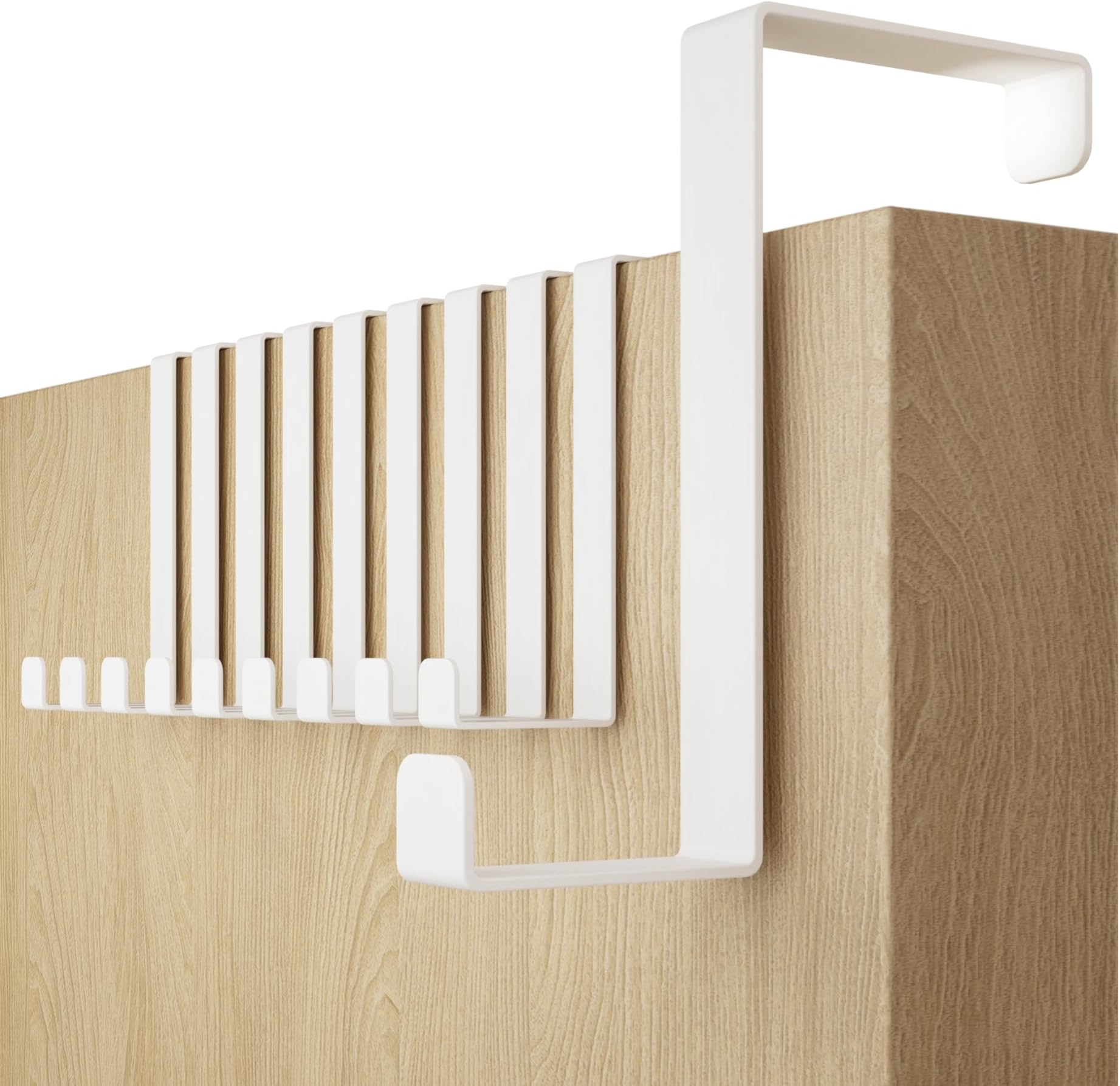 4smile Over The Door Hooks, 10 Pack White Door Hanger