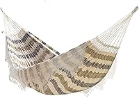 Vivere Costa Authentic Brazilian Cotton Hammock - 450 lb Capacity, Soft Breathable Comfort for Outdoor Relaxation