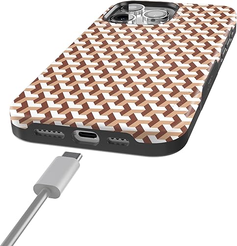 Vista 641 de Casely Funda para iPhone 15 Pro Jardín Secreto Flores mixtas Funda atrevida Compatible con MagSafe y botón de acción Jardín Secreto Floral