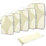 Bagsmart Compression Packing Cubes, Travel Bag Cruise Ship Essentials, 01-Light Blue, 6 Set | Lightweight, Compressible Suitcase Organizer Set fit Standard Carry-On & Checked Luggage, 6 Set, 14 Set Washable Packing Bags