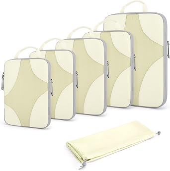 Bagsmart Compression Packing Cubes, Travel Bag Cruise Ship Essentials