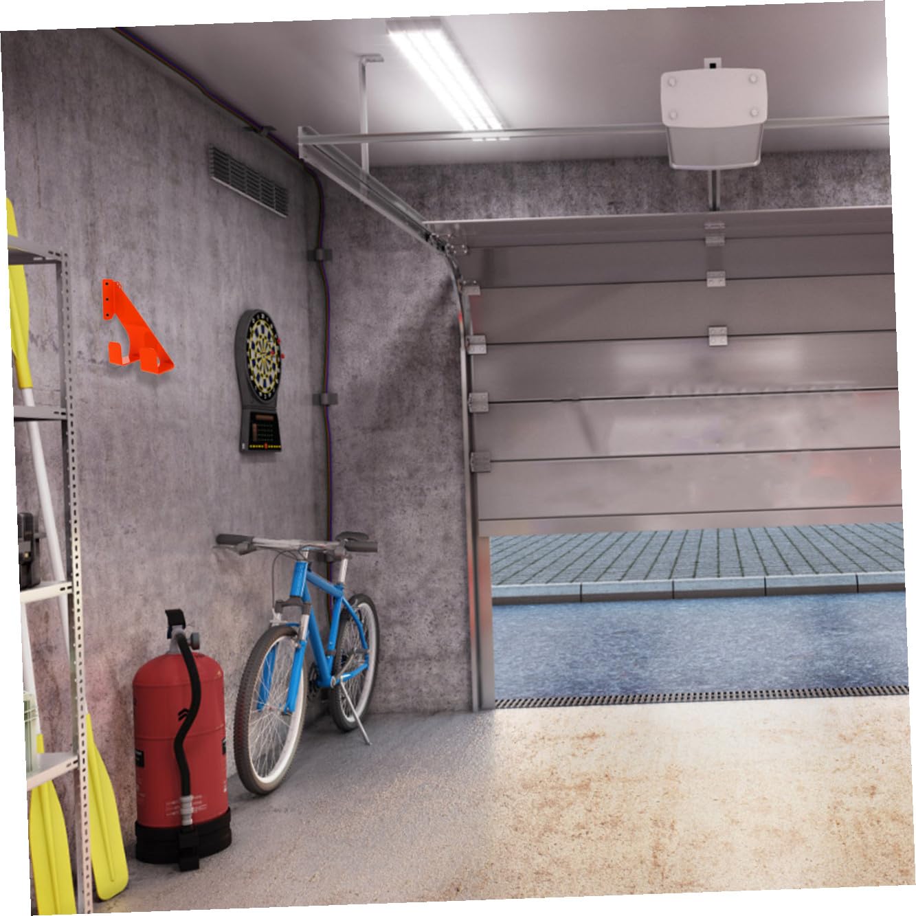 BESPORTBLE Gancio Per Motosega Da Parete 1 Set Ganci Per Garage Resistenti Da Parete Per Appendere Per Esterni Per Appendere o Per Riporre Motosega Portautensili