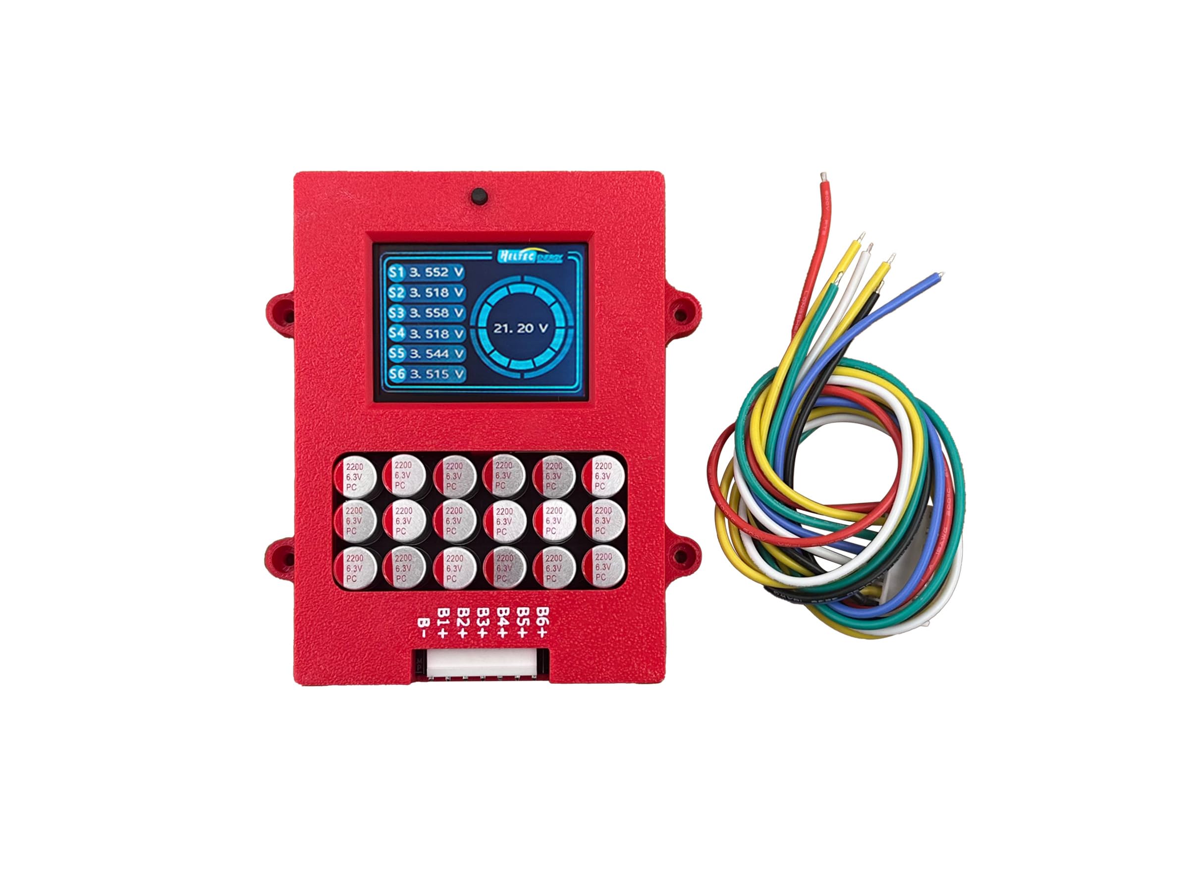 6S Active Balancer with Voltage Display Lithium Titanate 5A Capacitor Balancing Plate for LFP NCM