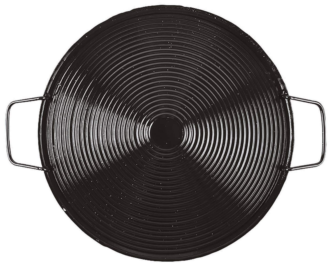 BellevieCarbon Steel Grooved Grill, Dia 11" x H 3/8"