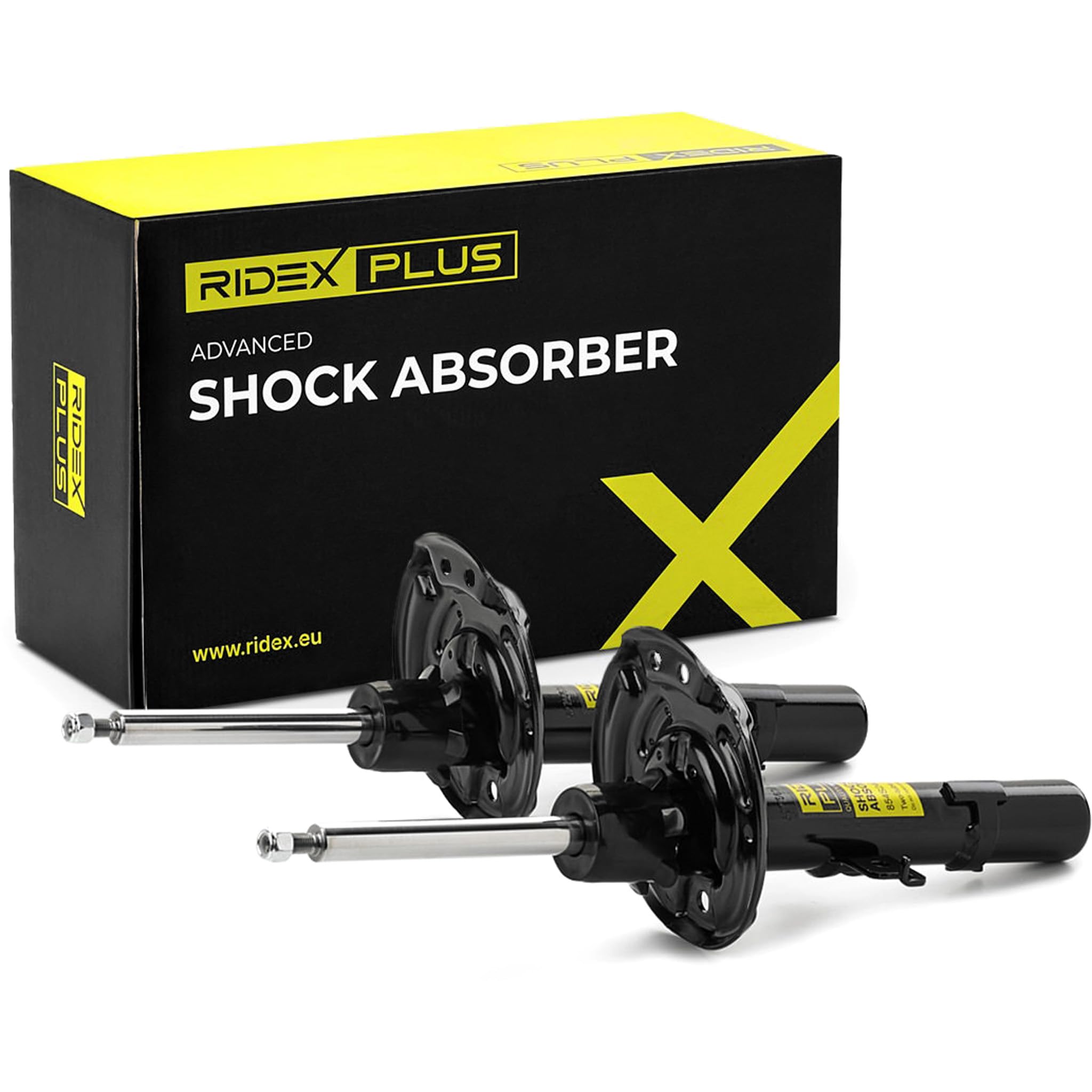 RIDEX PLUS 854S19320P 2x Ammortizzatore Anteriore Compatibilità con VW Polo Hatchback 6R1, 6C1